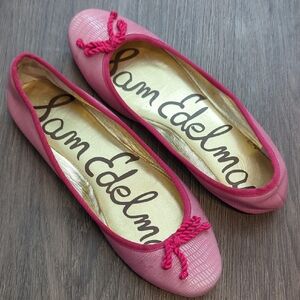 NWOT Sam Edelman Cherise - Fuchsia Ballet Flats w/ Bow- size 7.5